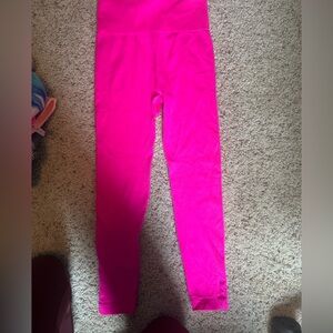 Vibrant Pink Kids Leggings